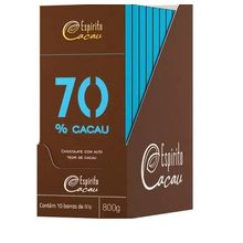 Chocolate 70% 10un x 80g Espírito Cacau